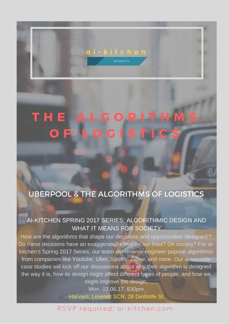 AI-Kitchen event — The Algorithms of Logistics