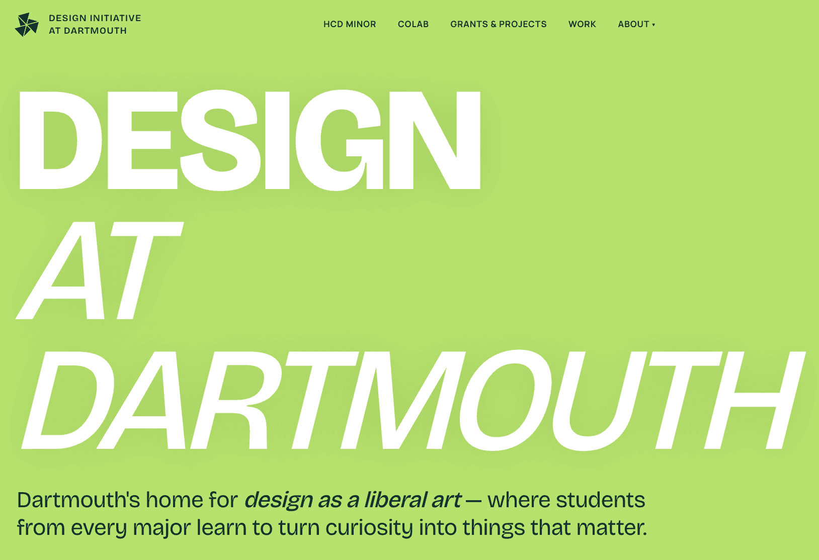 Design Initiative at Dartmouth — Thayer School of Engineering