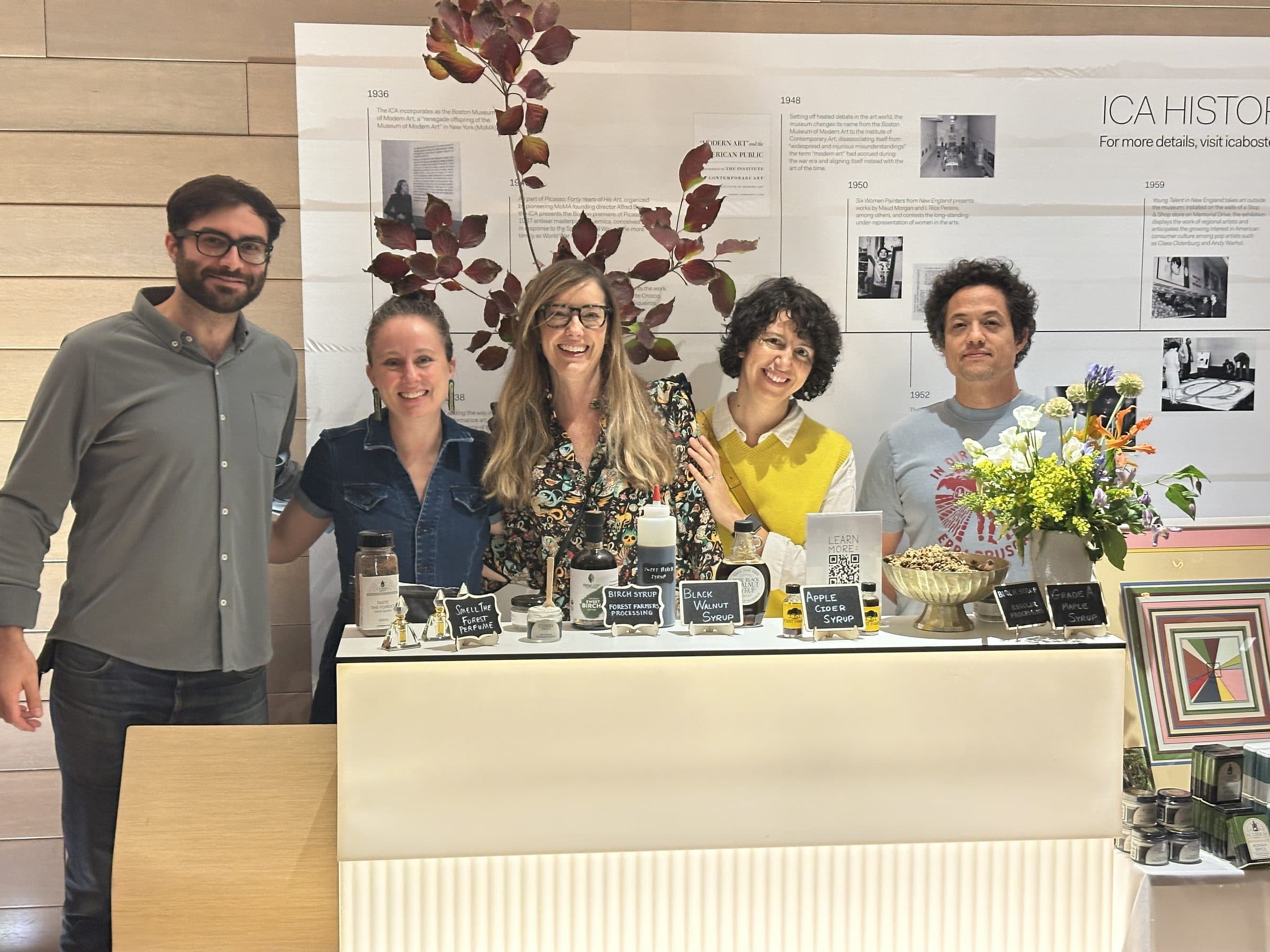 The team at the ICA Boston installation